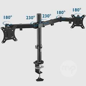 BONTEC PC Monitor Mount – Dual Arm