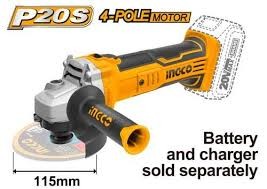 Ingco P20S Cordless Angle Grinder 115mm - 20V