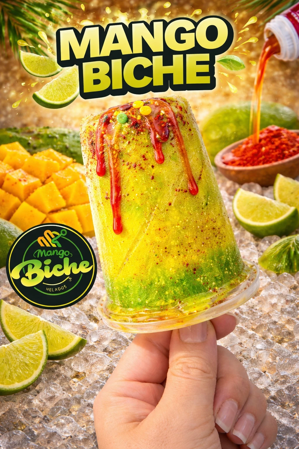 Helado de Mango Biche (Mango Ice Pop)