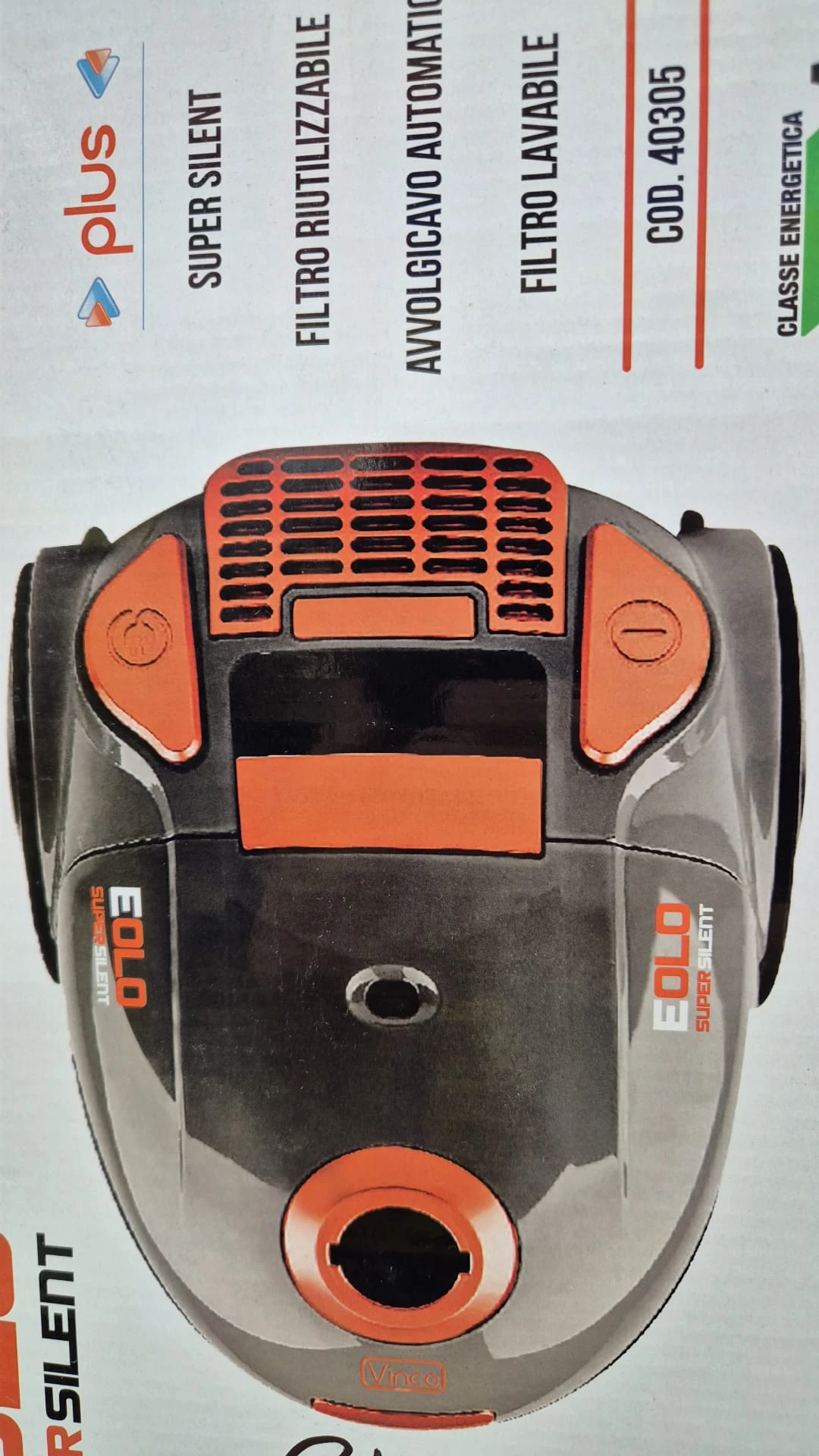 Vinco EOLO Super Silent Bagless Vacuum Cleaner