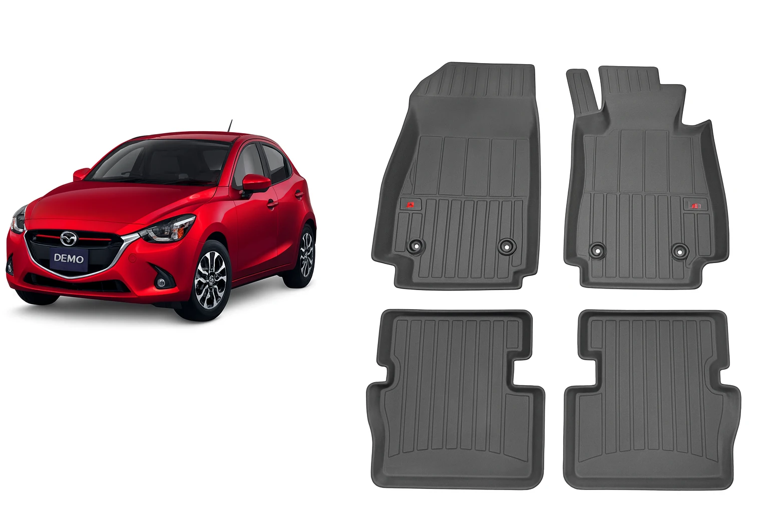 Mazda Demio /2 /CX-3 deep dish TPE Material custom made floor mats